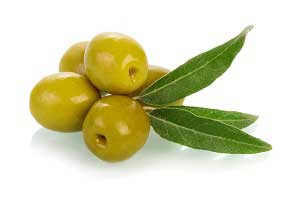 Green Olives and Leaves