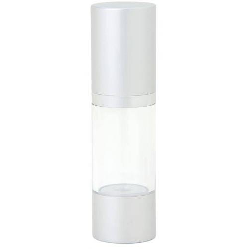 Silver Airless Treatment Pump Bottle 1 fl. oz.-Skin Perfection Natural and Organic Skin Care